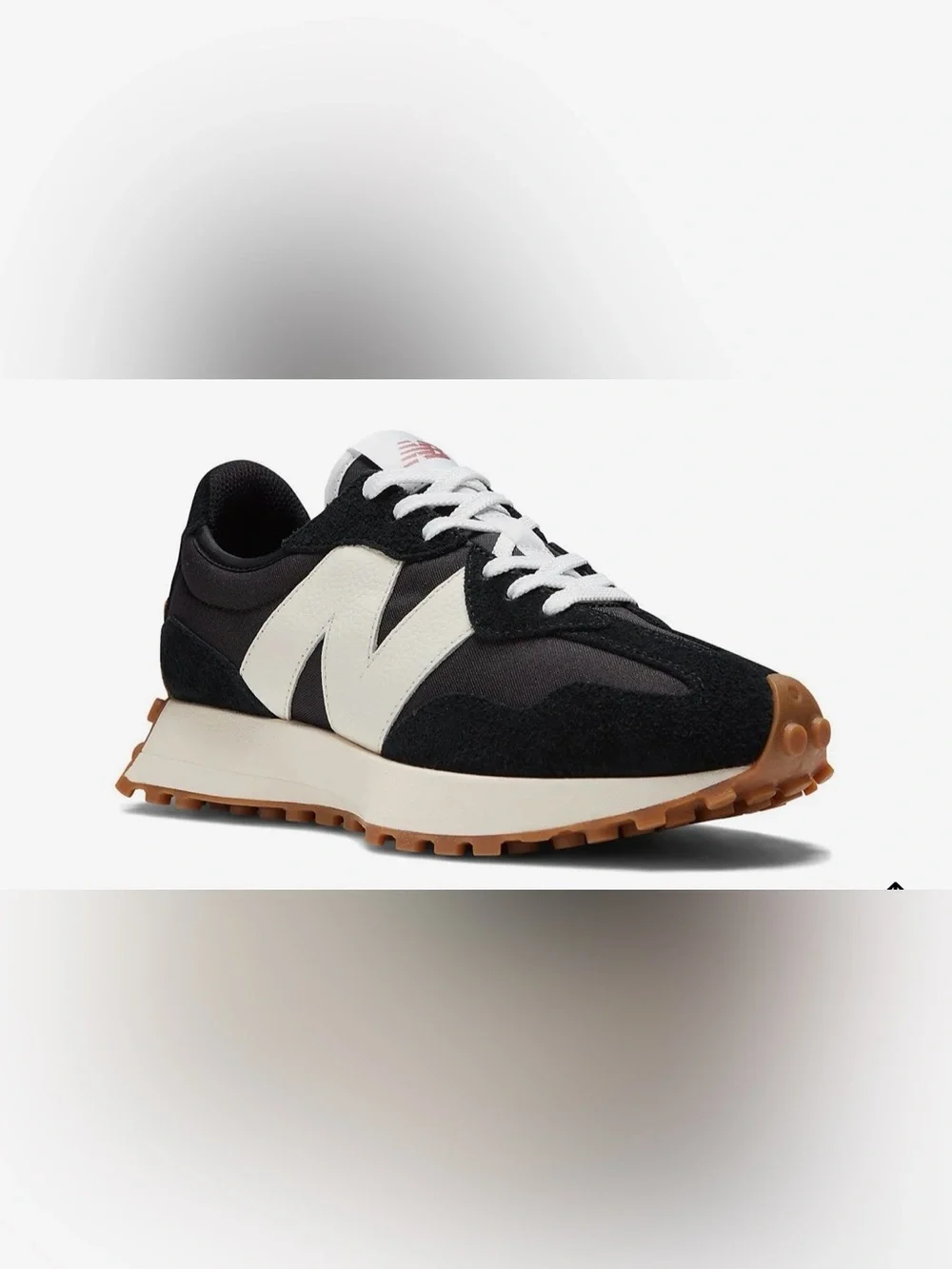 New Balance Women’s Black, White & Cream Retro Runner Sneaker
